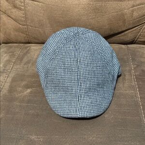Blue Houndstooth Cap